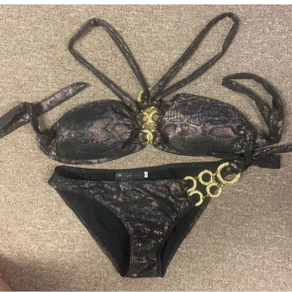 Black and Gold Women's Bikini